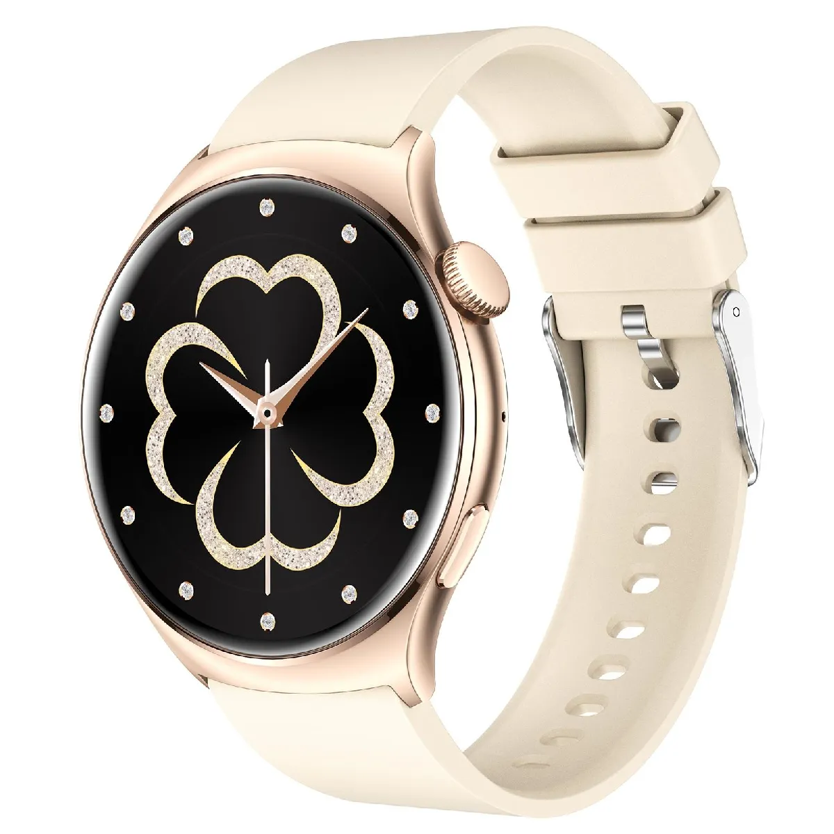 Yonis Beige Montre Connectée Avec Suivi Cardio