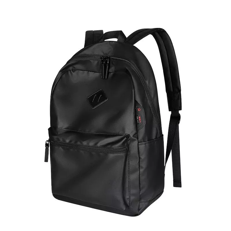 Yonis Noir Sac À Dos Pour Ordinateur Avec Ports Usb Et Jack Audio