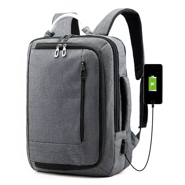 Yonis Gris Sac À Dos Pc Portable Résistant À L'eau