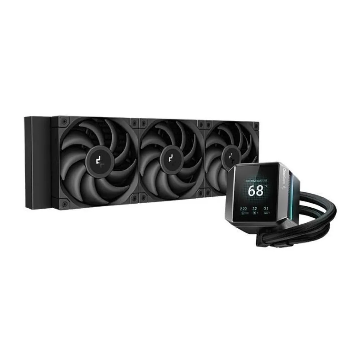 Refrigeration Liquide DeepCool Mystique 360 360mm 3 Ventilateurs LCD Noir - Image 4