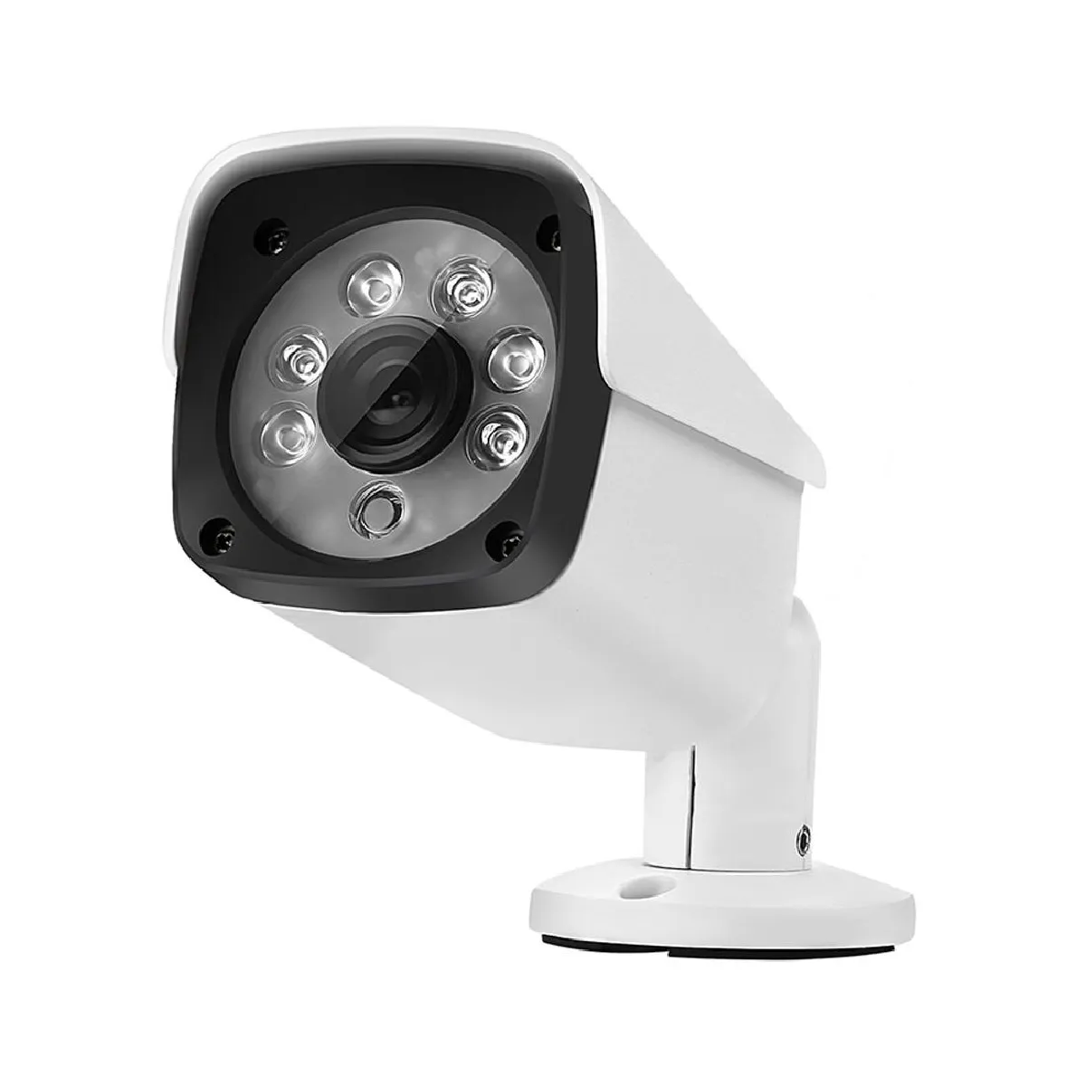 Yonis Blanc Camera Surveillance Extérieure Full Hd 1080P Vision Nocturne Étanche Ip66