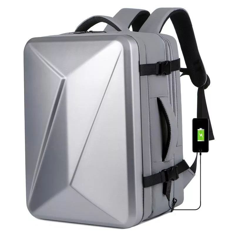Yonis Gris Sac À Dos Pc Portable Imperméable - 17,3 Pouces