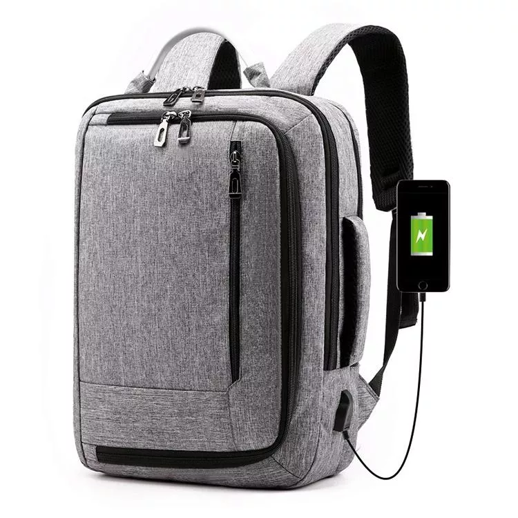 Yonis Gris Sac À Dos Résistant À L'eau Pour Ordinateur Portable - 15,6 Pouces