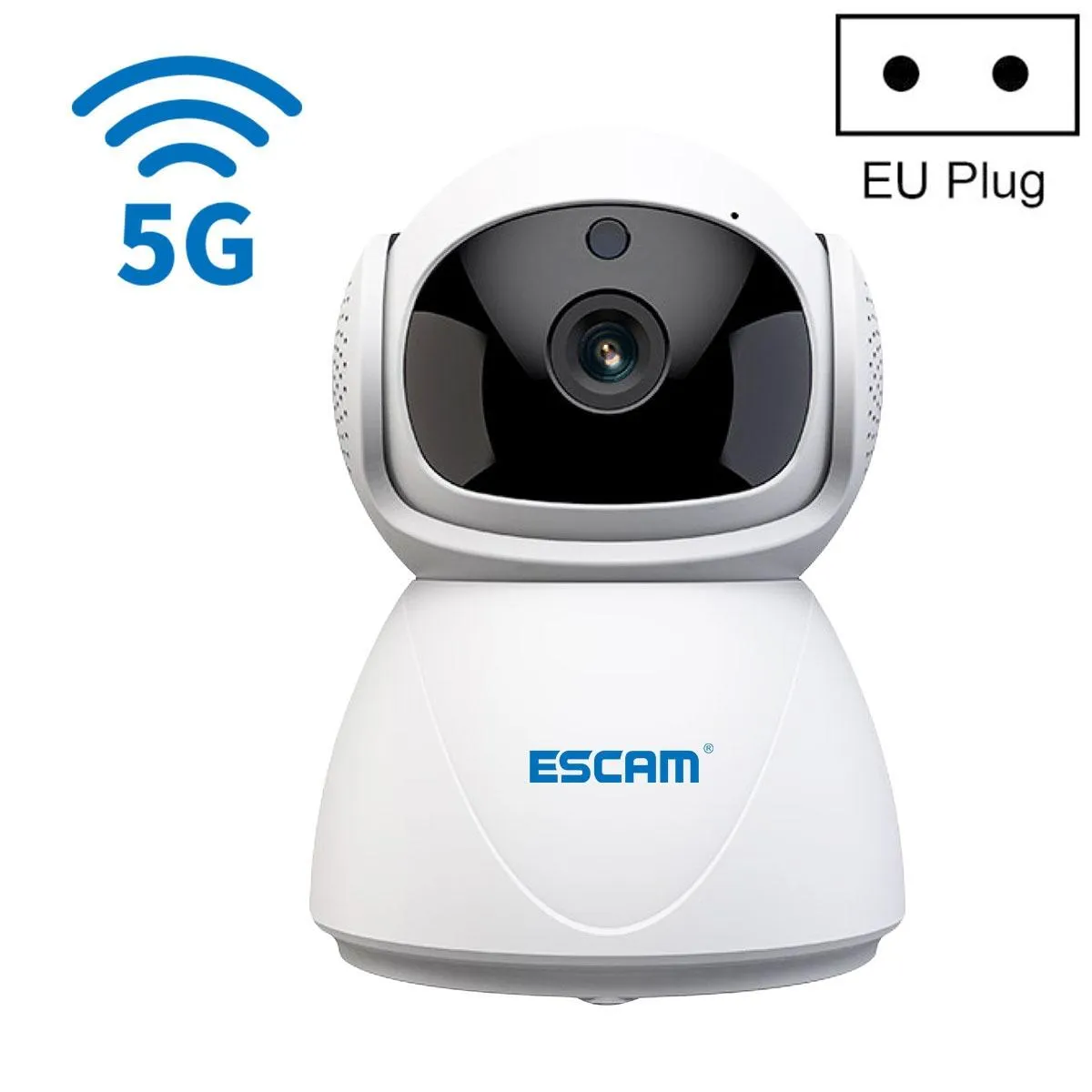 Yonis Camera Ip Hd 1080P Wifi Double Bande Vision Nocturne Détection Mouvement Audio Bidirectionnel