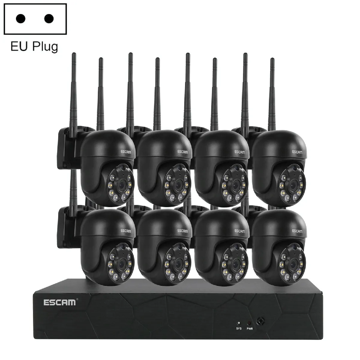 Camera Surveillance HD 3MP Sans Fil Vision Nocturne Audio Bidirectionnel YONIS