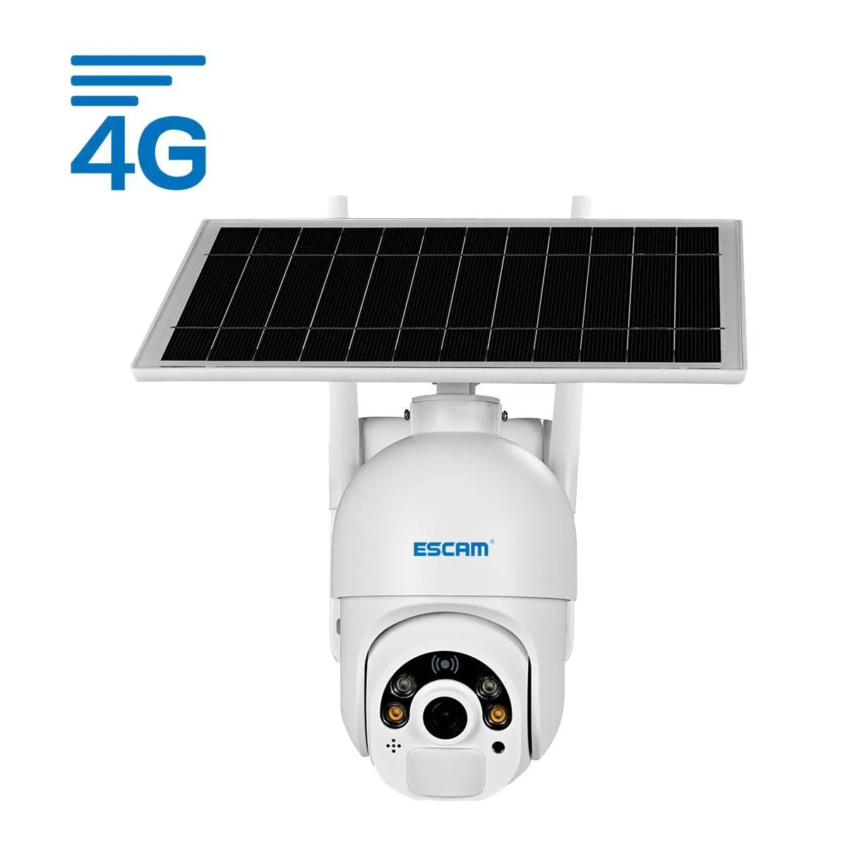 Yonis Camera Surveillance Solaire Hd 1080P 4G Avec Vision Nocturne Et Audio Bidirectionnel