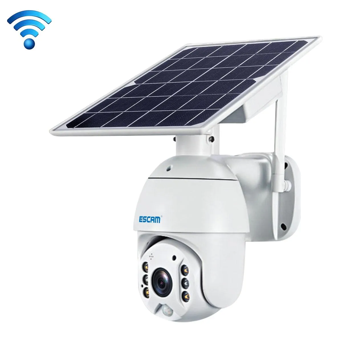 Yonis Camera Surveillance Hd 1080P Wifi Solaire Vision Nocturne Détection Mouvement Audio