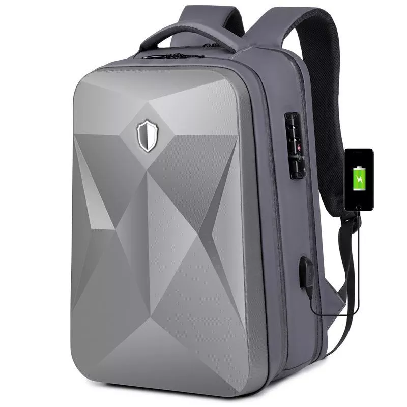 Yonis Gris Sac À Dos Pour Ordinateur Portable Étanche - 17,3 Pouces