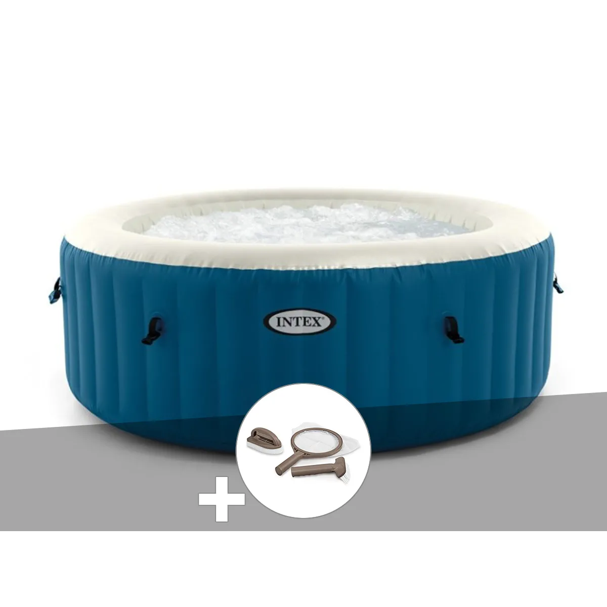 Kit spa gonflable Intex PureSpa One rond Bulles 24 places + Kit d'entretien - vue 2