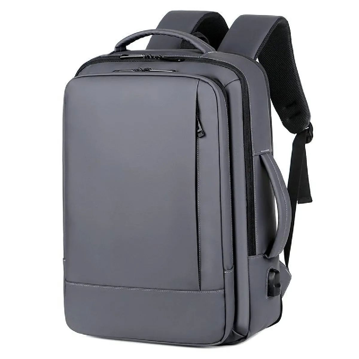 Yonis Noir Sac À Dos Ordinateur Imperméable Usb