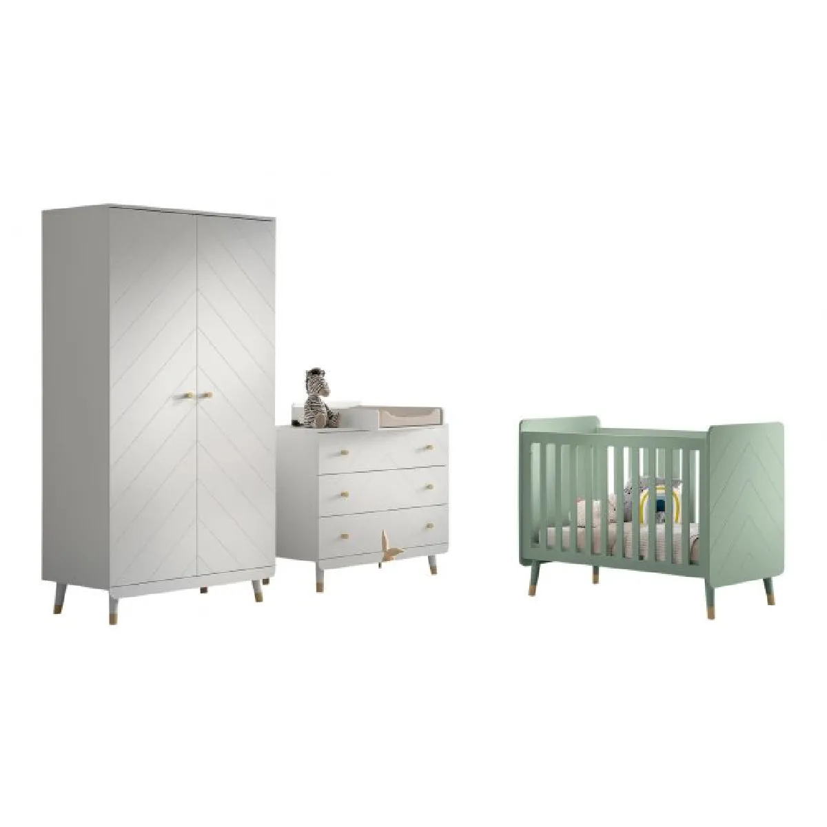 VIPACK Billy Set - Blanc et Vert VIPACK Billy Set - Blanc et Vert