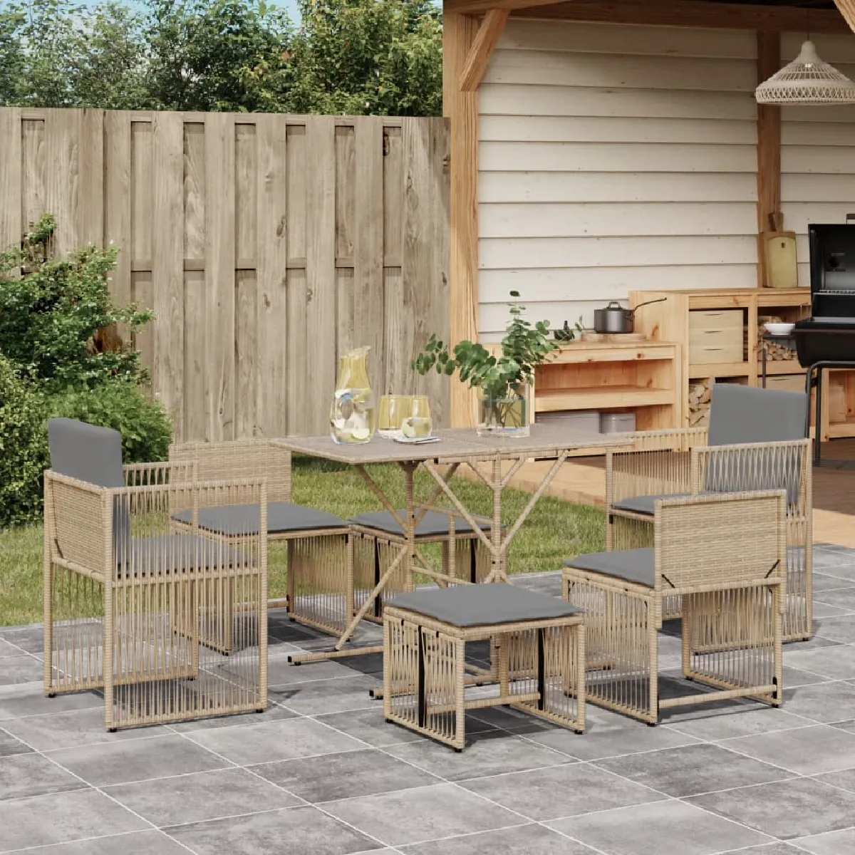 vidaXL Poly rotin - vue 2