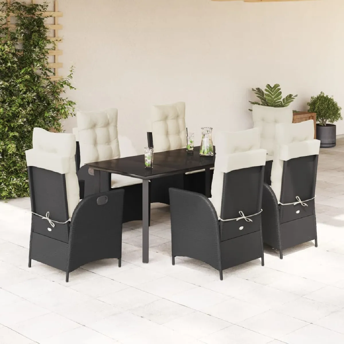 vidaXL Ensemble de jardin 7 pcs - vue 5