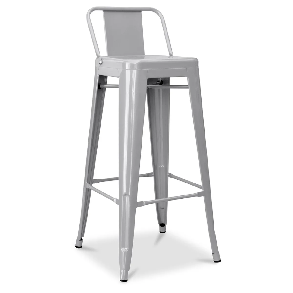 Tabouret de bar avec dossier - Design industriel - 76cm - Nouvelle édition Tabouret de bar avec dossier - Design industriel - 76cm - Nouvelle édition