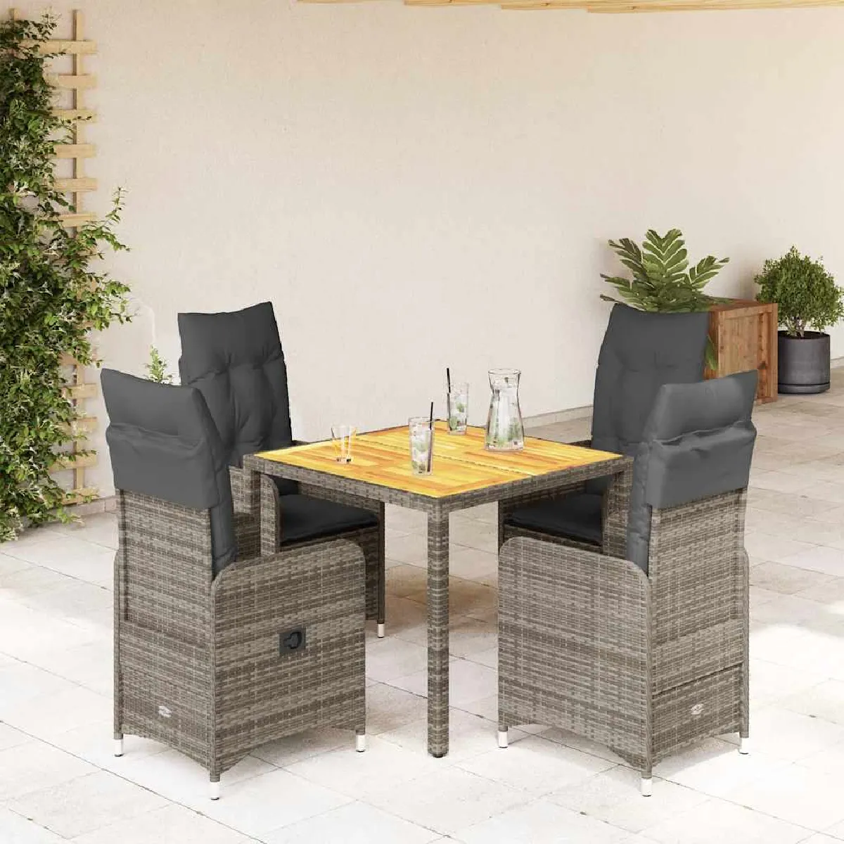 vidaXL Ensemble de Bistro de Jardin 5 pcs - vue 2