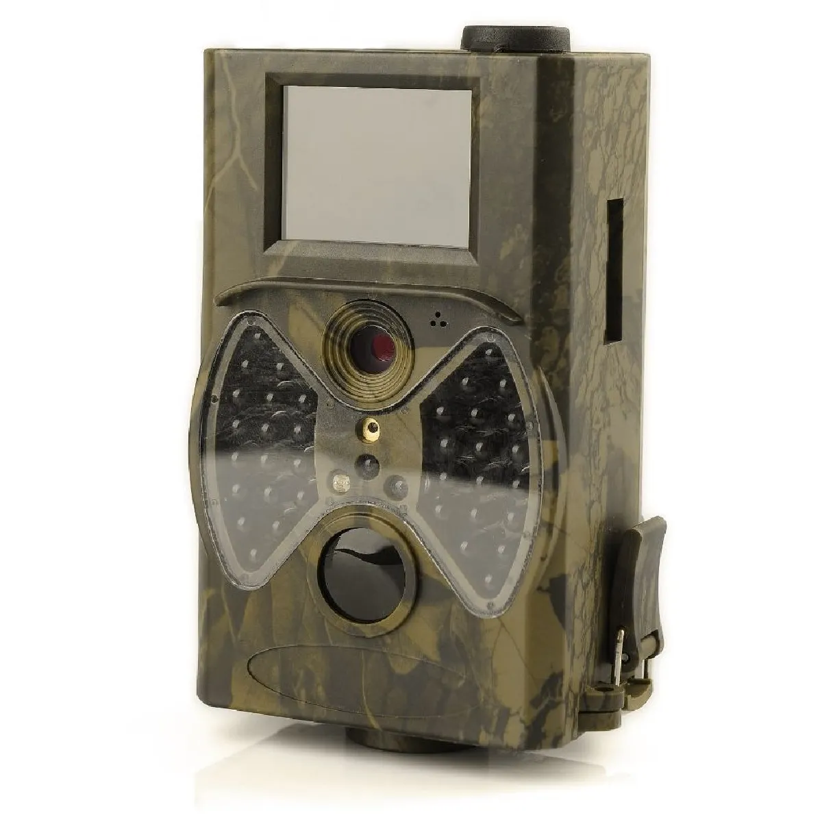 Yonis Caméra Infrarouge Détecteur Vision Nocturne Chasse Gibier 12Mp 1080P Camouflage + Sd 8 Go