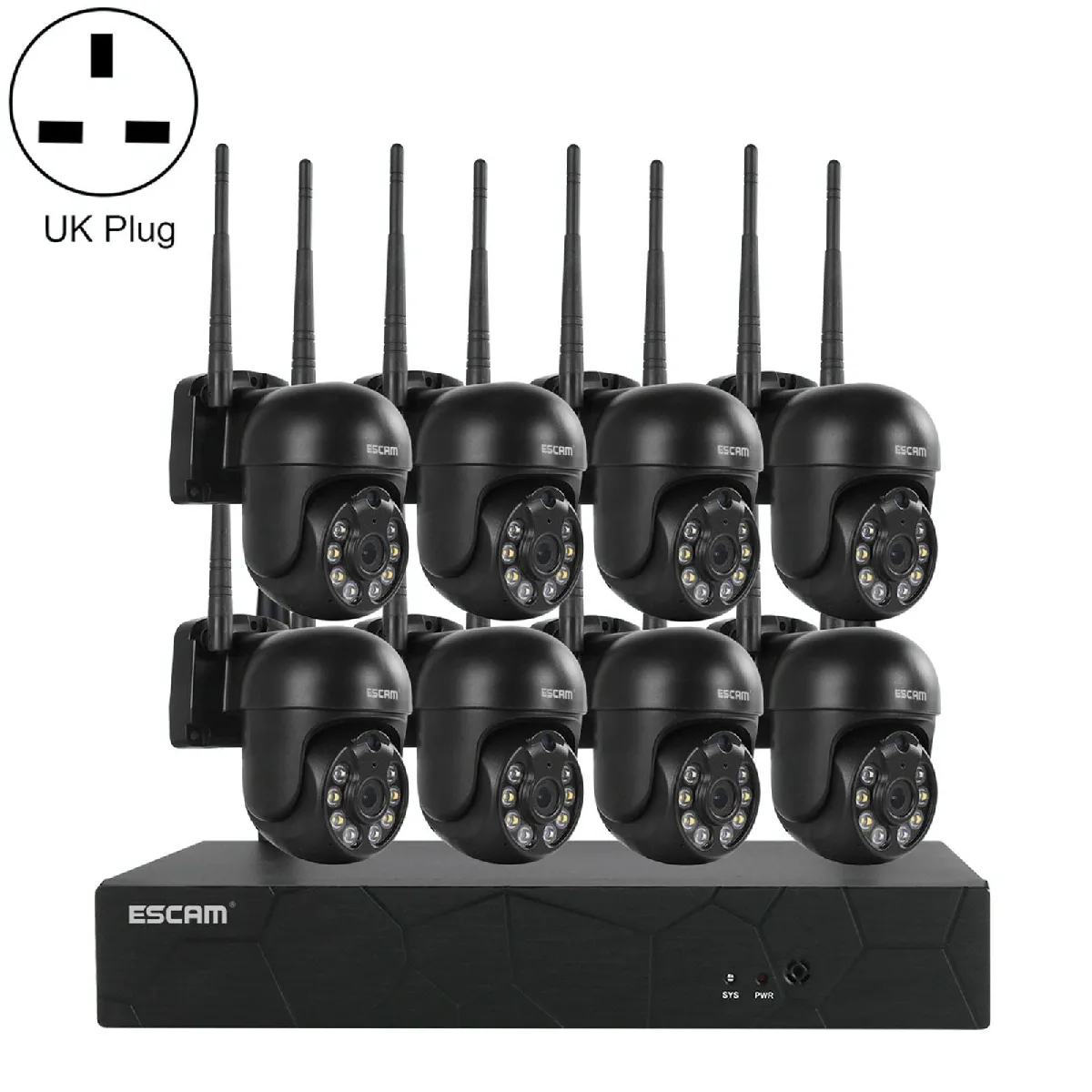 Camera Surveillance HD 3MP Sans Fil Vision Nocturne Audio Bidirectionnel YONIS