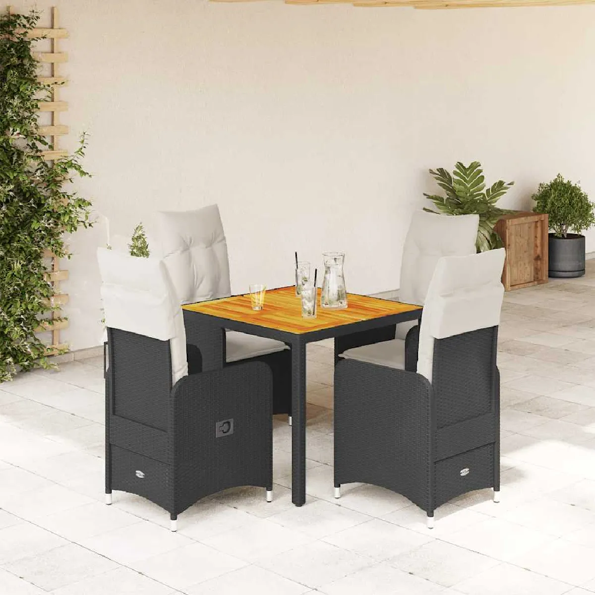 VidaXL Ensemble Bistro 5 Pcs Aluminium