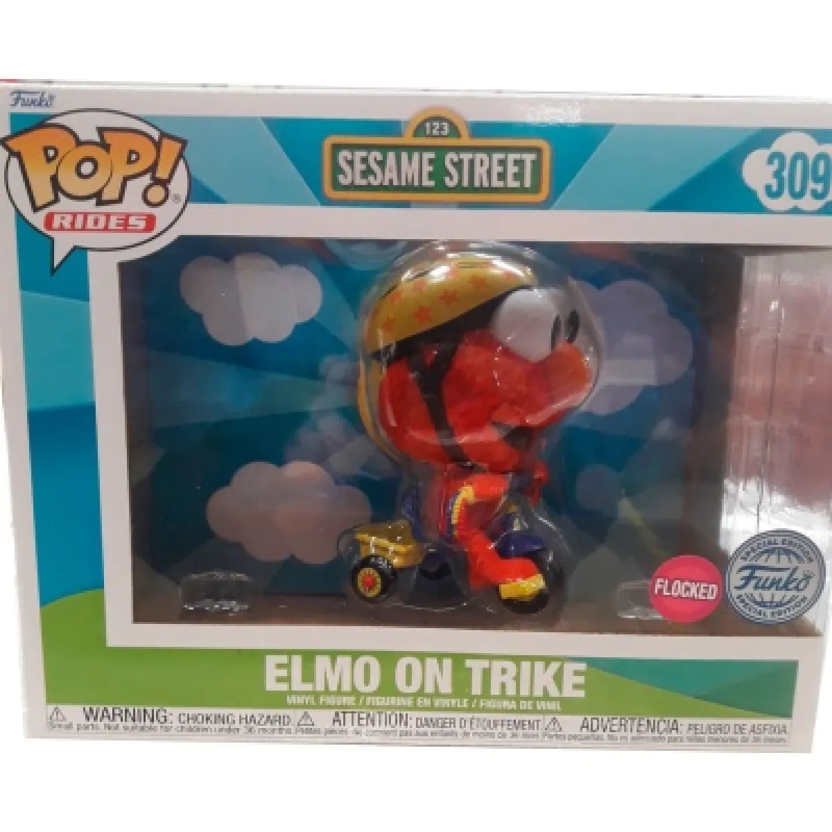 Funko Pop Ride Sesame Street Elmo sur Trike