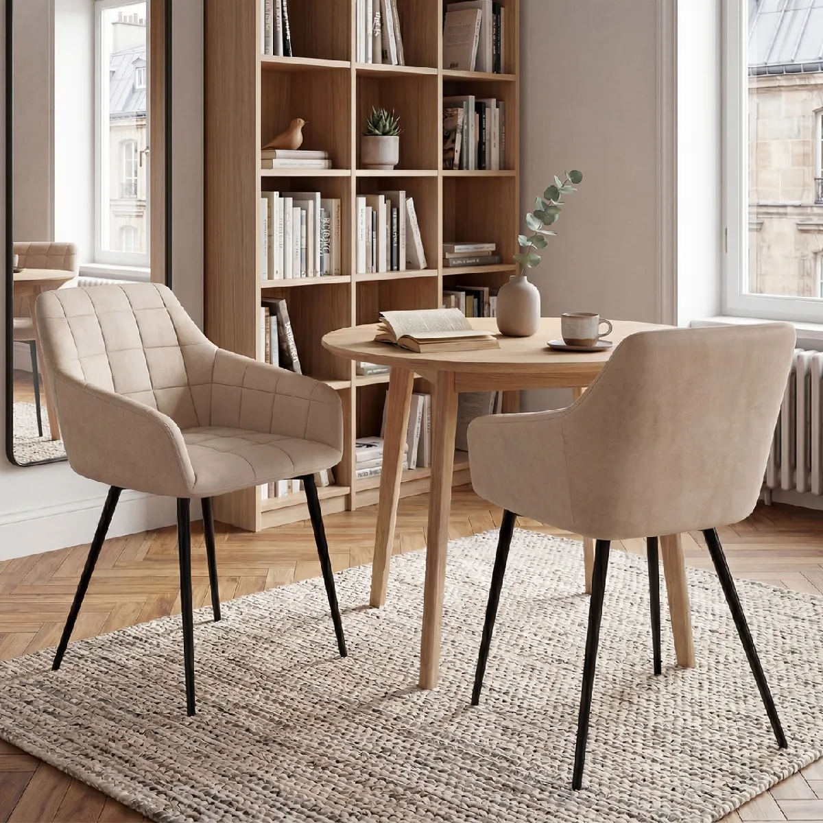 market Chaises MADY Velours Beige