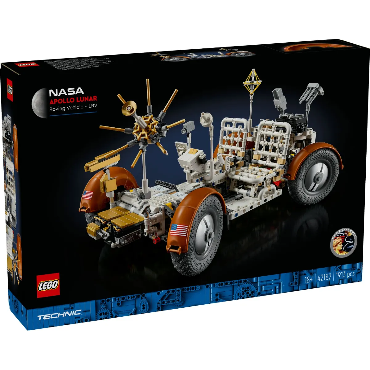 Lego Technic Véhicule D?exploration Lunaire Nasa Apollo Lrv 42182 Lego La Boîte - vue 3