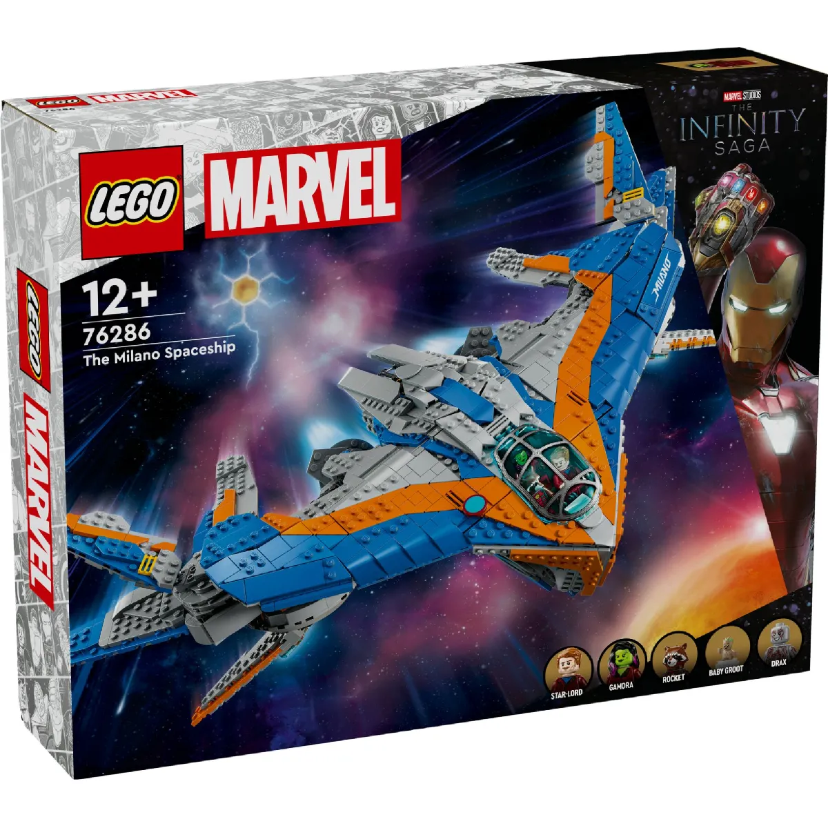 Lego Marvel Les Gardiens De La Galaxie : Le Vaisseau Milan 76286 Lego La Boîte - vue 2