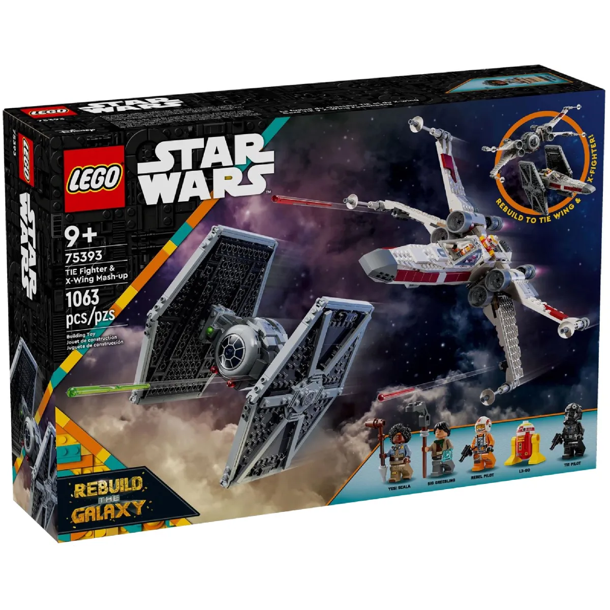 Lego Star Wars Tie Fighter Et X wing 75393 Lego La Boîte