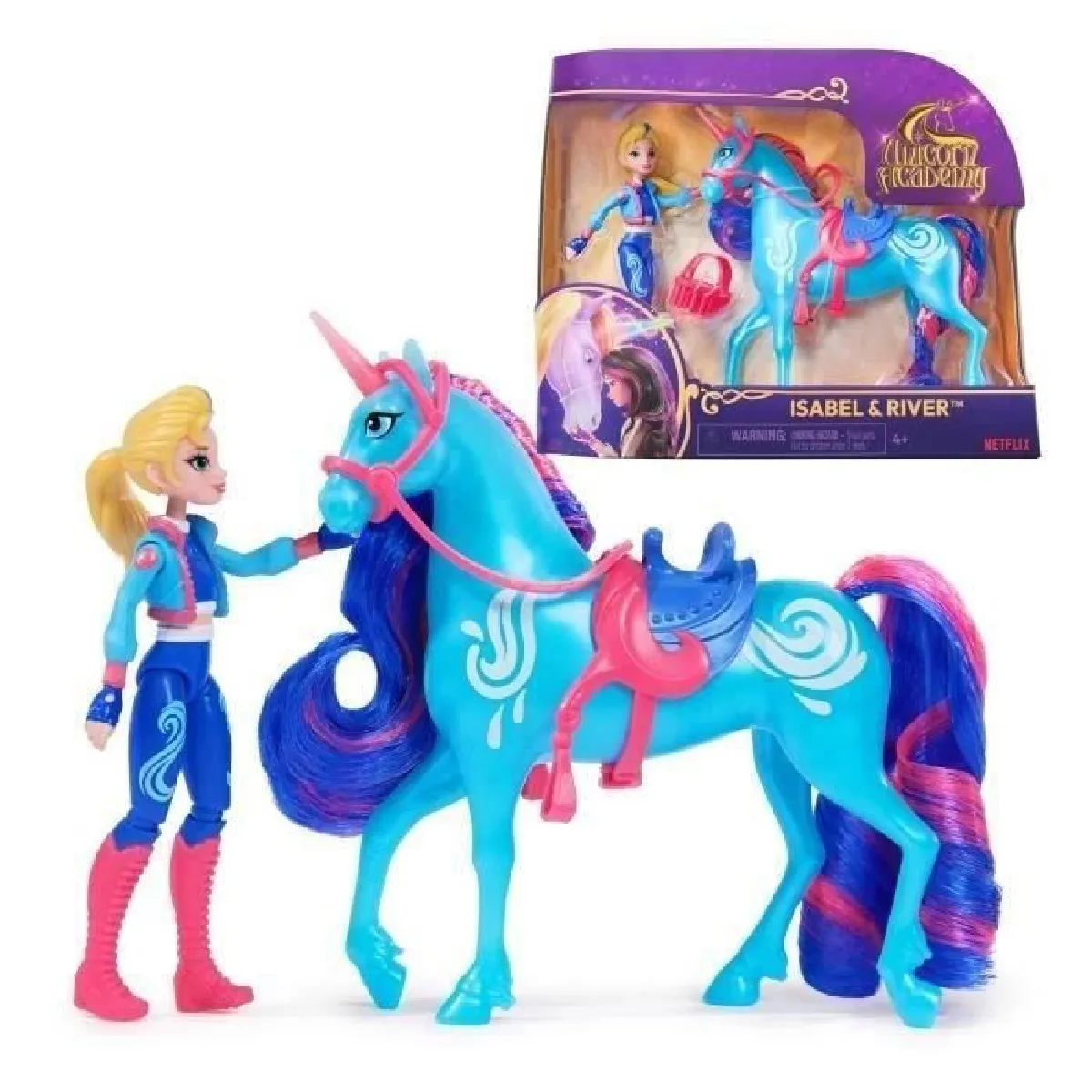 Spin master coffret licorne et poupée River et Isabel