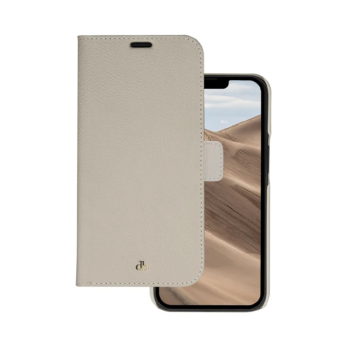 DBRAMANTE1928 Folio iPhone 14 Pro New York Sand Dune  - Neuf