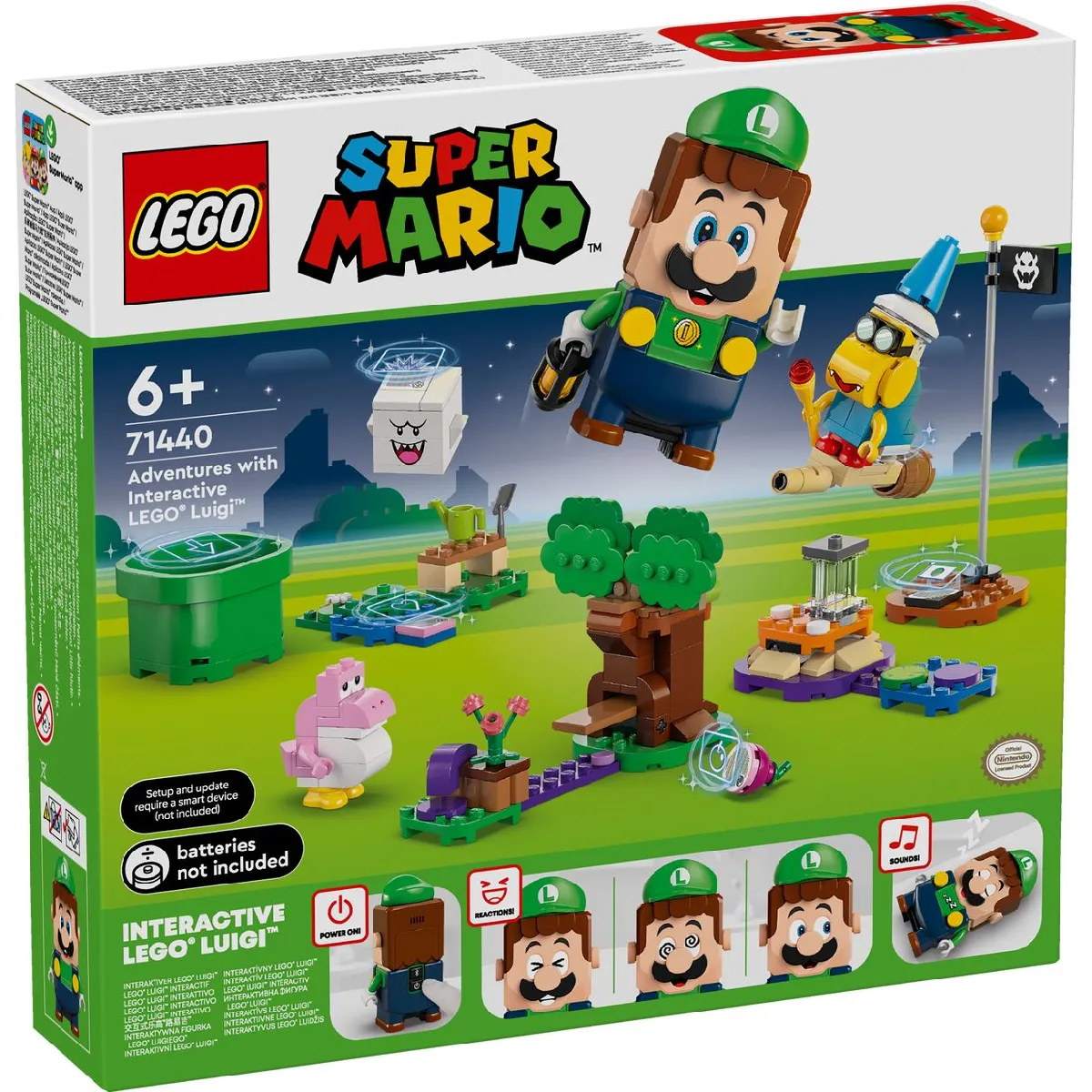Lego Super Mario Les Aventures De Lego Luigi Interactif 71440 Lego La Boîte - vue 2
