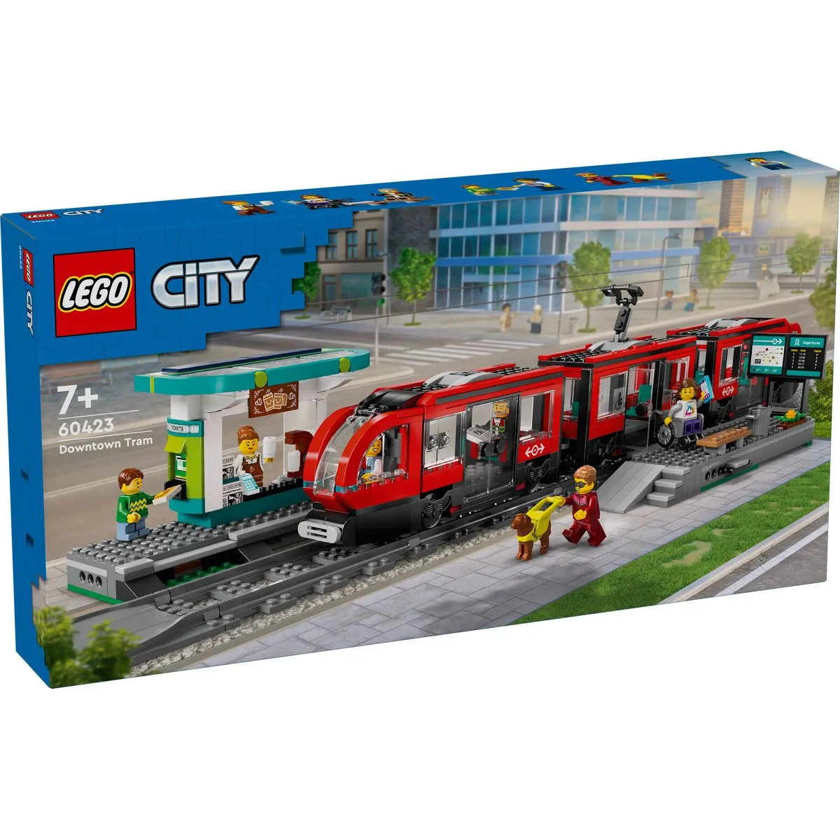 LEGO City 60423 Le tramway et la station du centre ville - vue 2