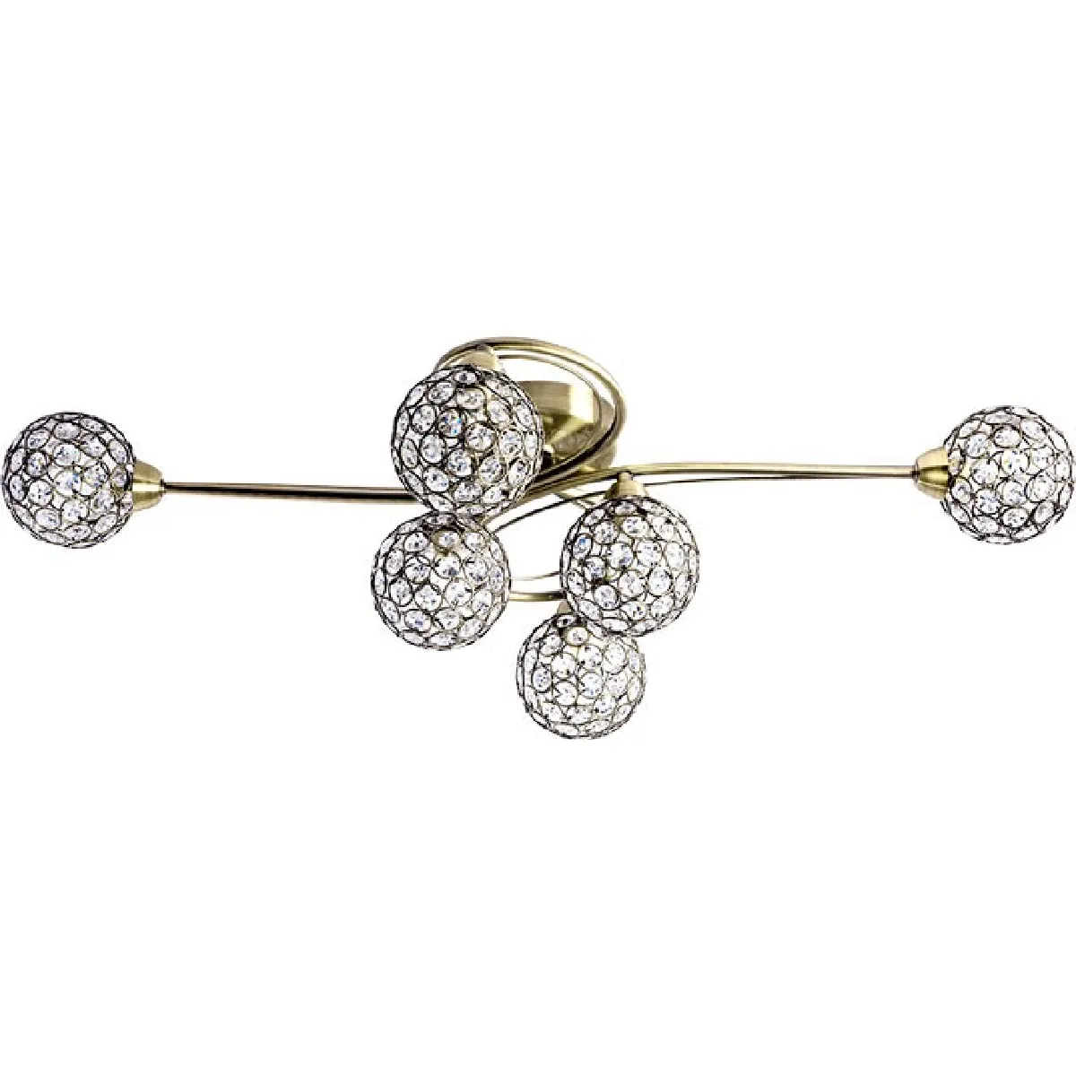 Plafonnier rond métal Kegan - 6 lampes