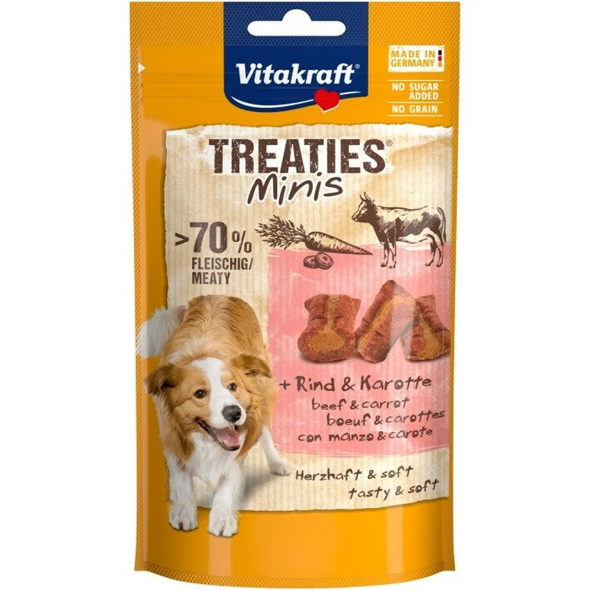 Comparer les prix de Snack pour chiens Vitakraft Treaties Minis Beef and carrot Viande de bœuf