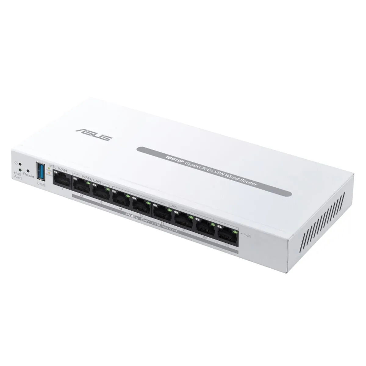 ASUS ExpertWiFi EBG19P Routeur Filaire Gigabit PoE+ VPN 8 Ports PoE+ Jusqu'à 3 Ports WAN ethernet + 1 USB WAN Idéal pour Les AP Sécurité réseau de qualité Commerciale