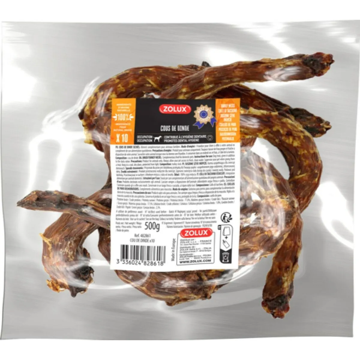 Comparer les prix de Jouet pour chien Zolux Turkey neck 500 g