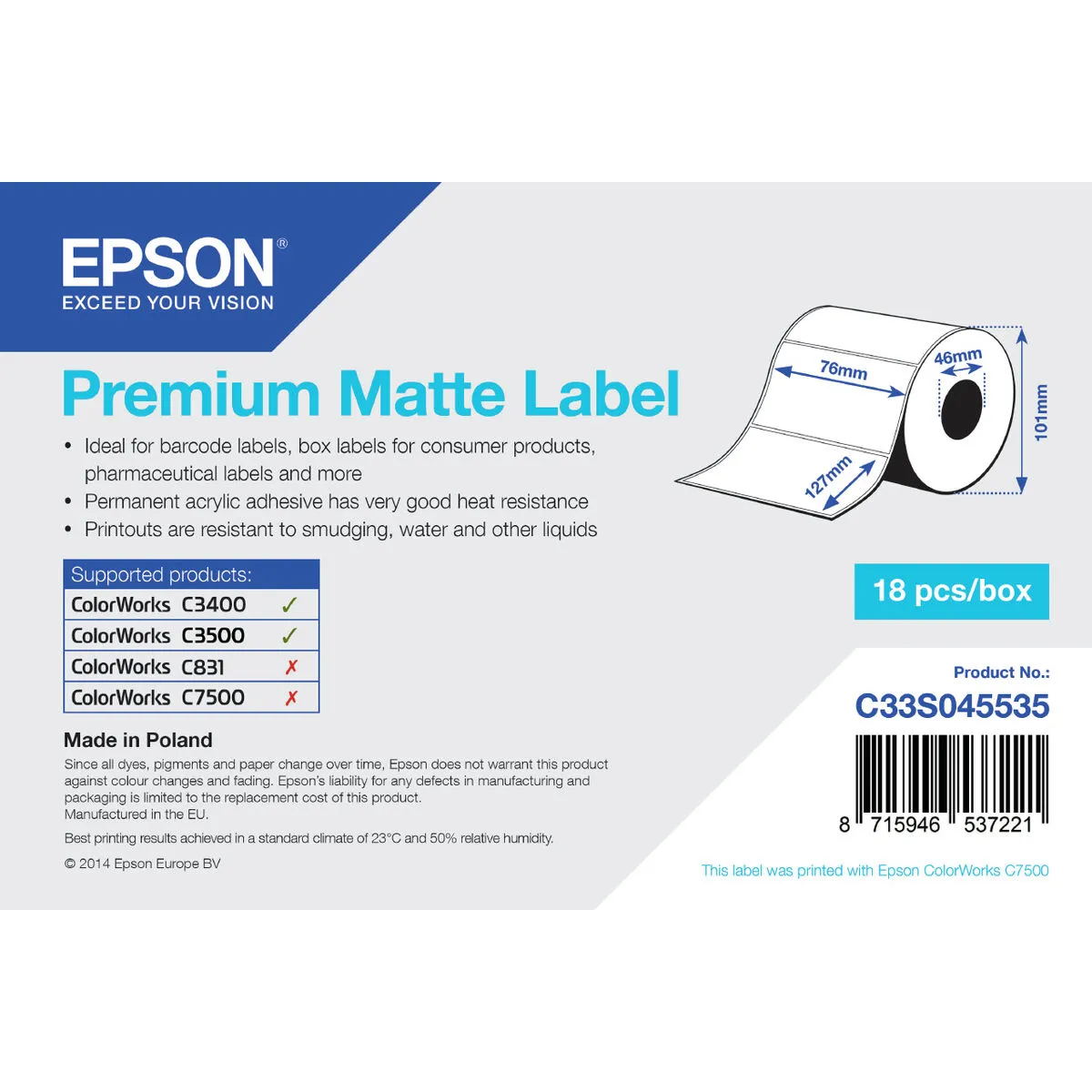 Epson imprimante jet d'encre - Blanc
