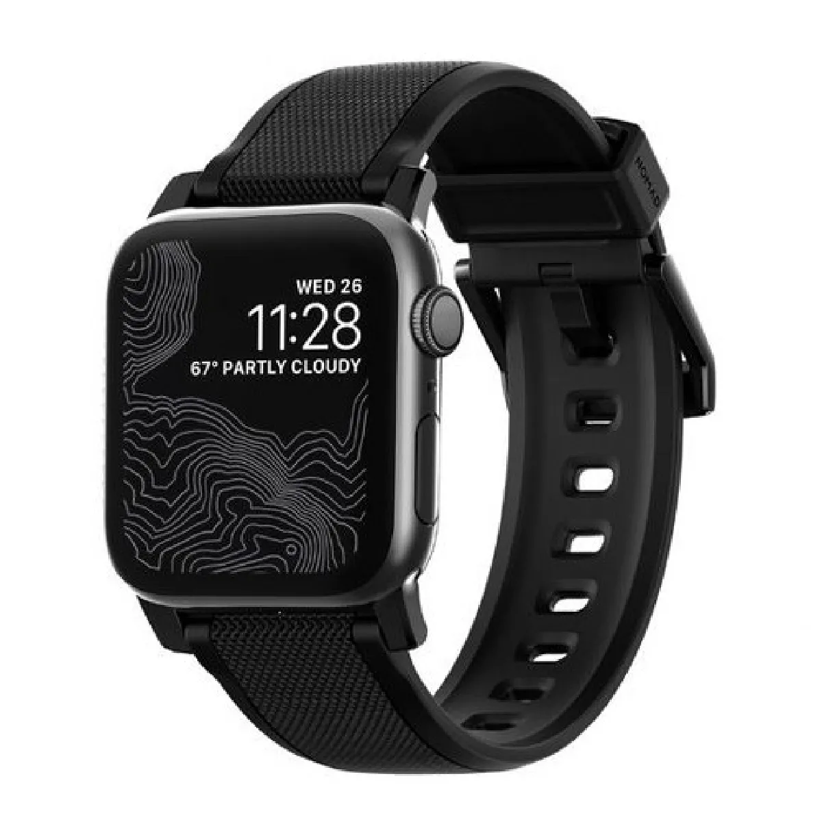 NOMAD  Bracelet pour Apple Watch 1-9/SE/Ultra - Noir