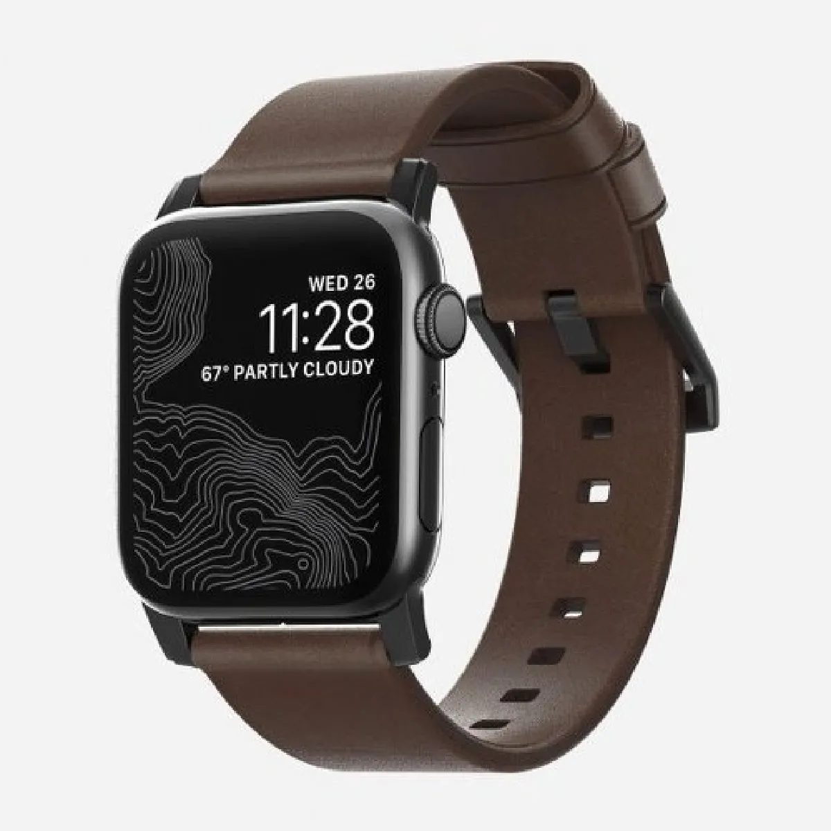 Nomad Apple Watch 42-45mm - Marron