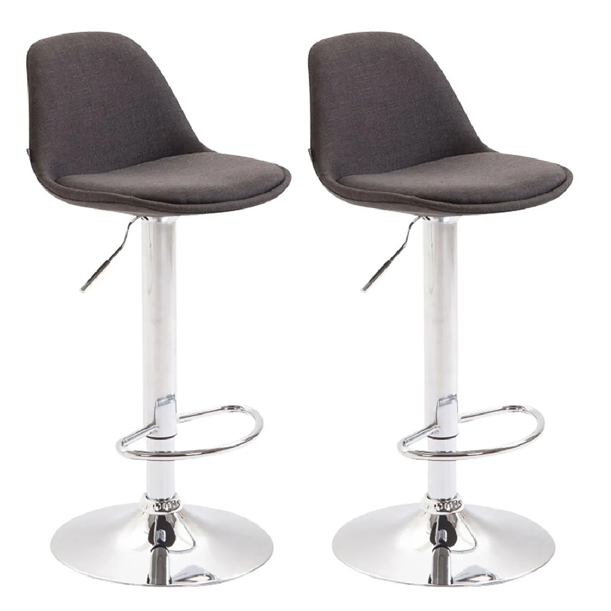 Decoshop26 Tabouret de bar tissu
