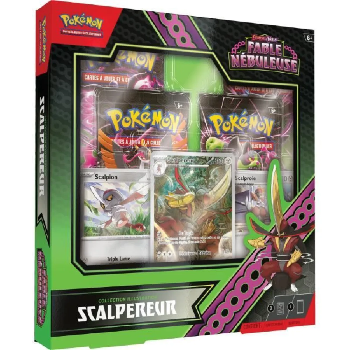 Asmodee C cartes Pokémon Scalpereur Collection Fable Nébuleuse Ecarlate et Violet