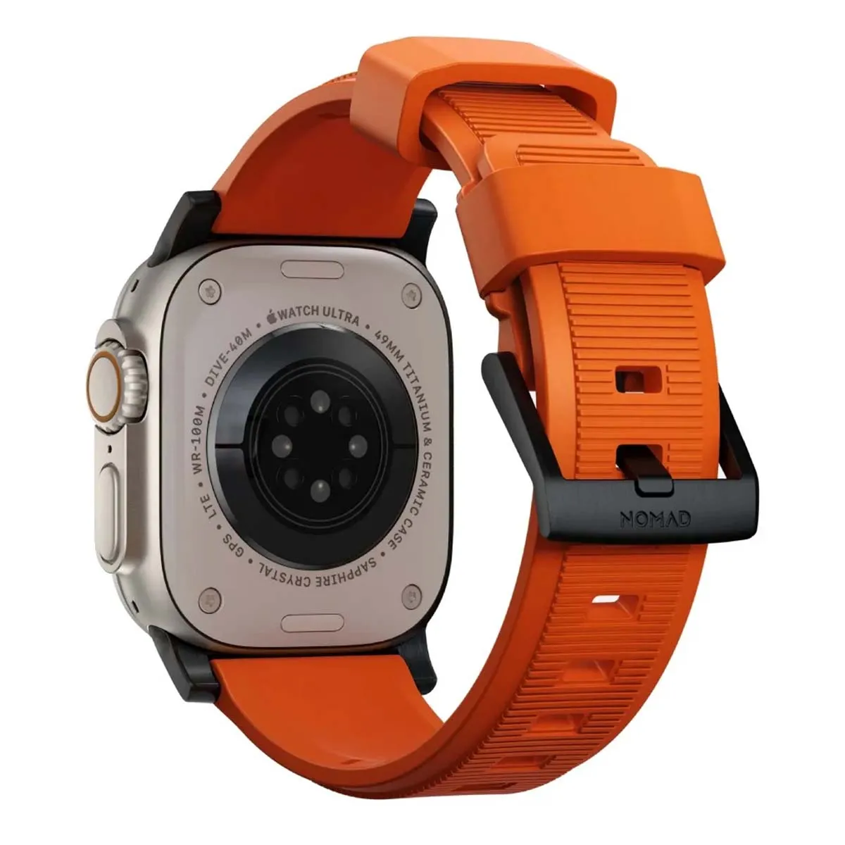 NOMAD  Bracelet pour Apple Watch 6-9/SE/ Ultra/Ultra 2 - Noir