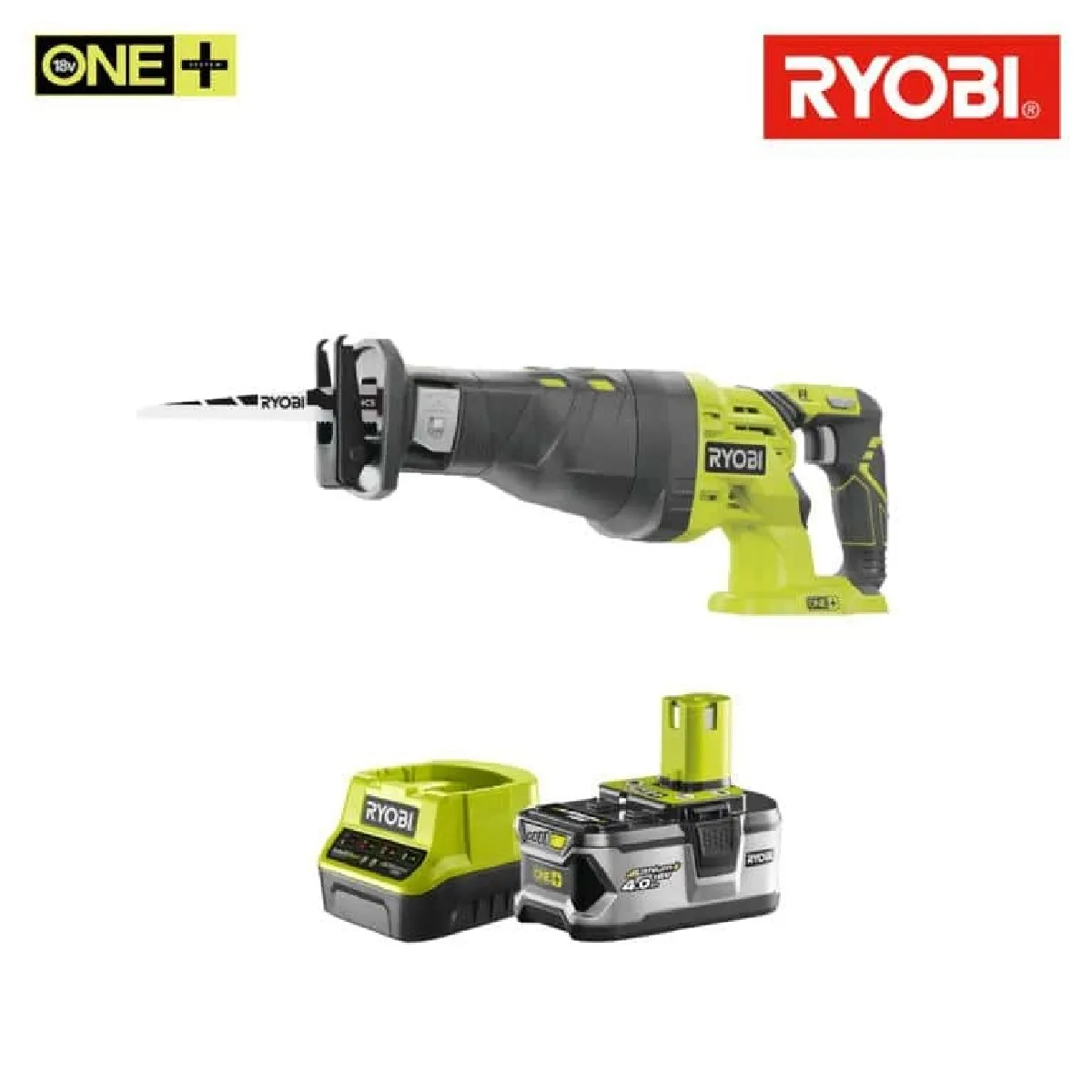 Ryobi Scie sabre 18V One+ - sans batterie ni chargeur R18RS-0