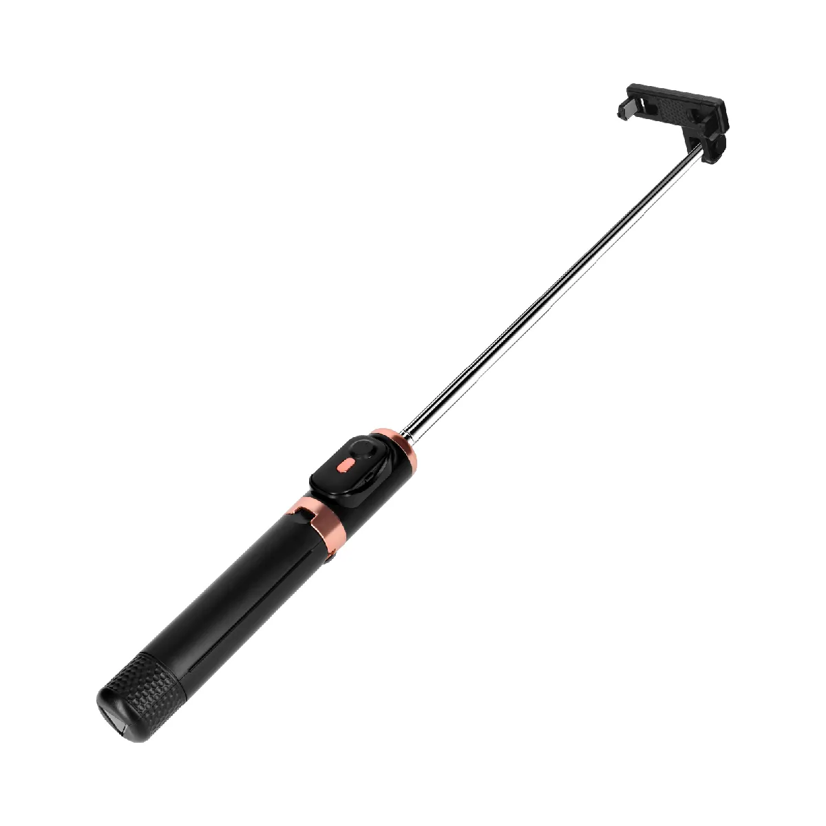 Avizar Noir Perche À Selfie Avec Télécommande Bluetooth Intégrée