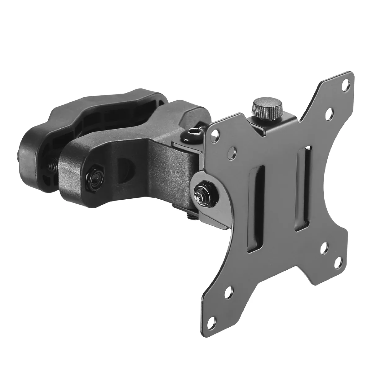 Maclean Noir Support Moniteur Pour Poteau - 32 Pouces