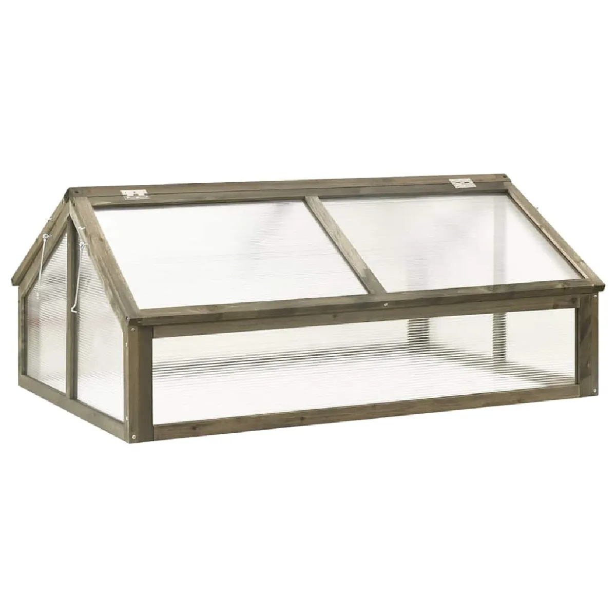 Vidaxl Gris Serre - Bois De Sapin