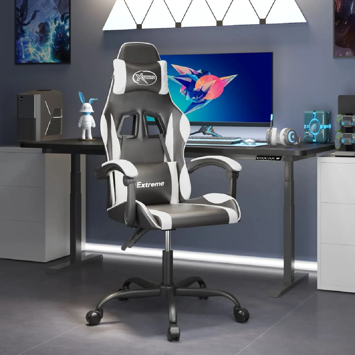 Vidaxl Noir/Blanc Chaise De Jeu