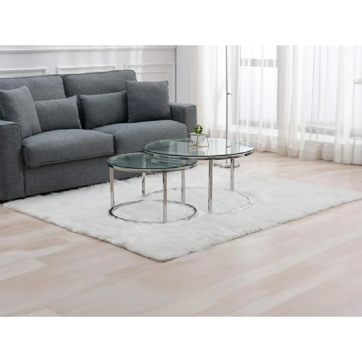 Comparer les prix de PASCAL MORABITO Tables basses MAEVANE - Verre Trempé