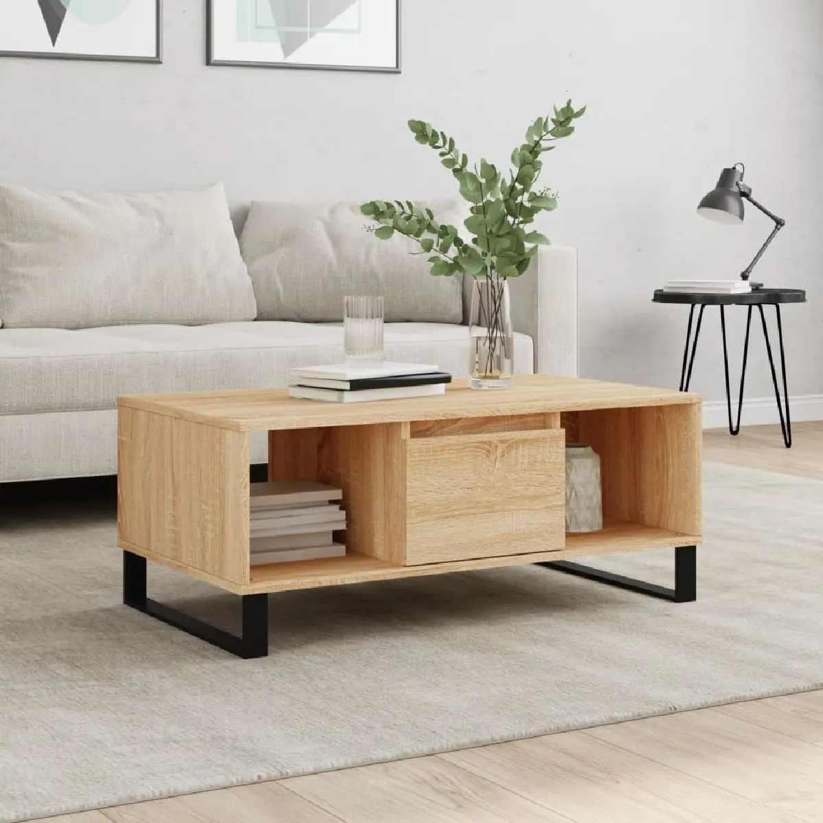 Meilleurs prix pour Maison Chic Table basse 90x50x36,5 cm Sonoma
