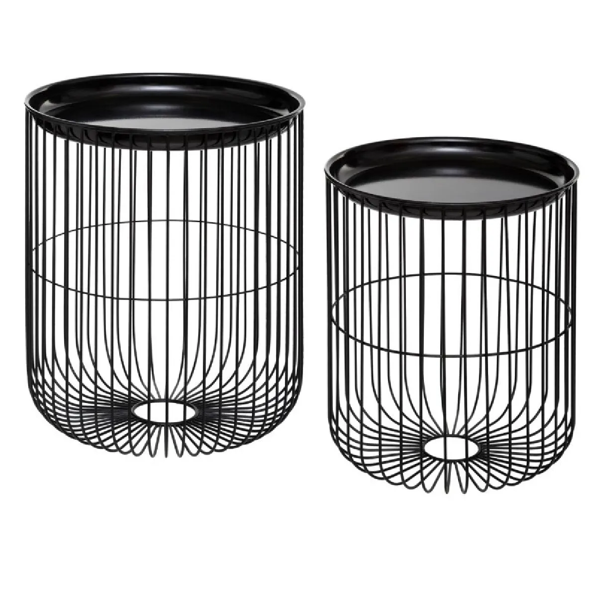 Meilleurs prix pour ATMOSPHERA Table Métal Noir x 2