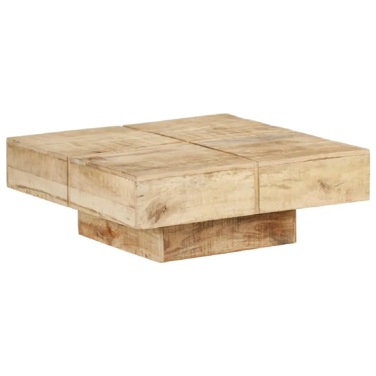 Comparer les prix de Maison Chic Table basse Bois de manguier 80x80x28 cm